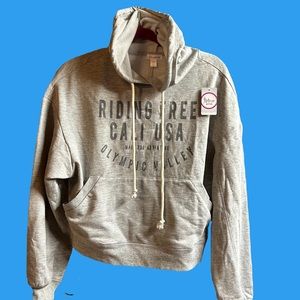NWT Women’s Flirtitude Active Grey Pullover Hoodie size XS
